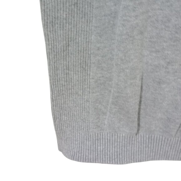 Armani Exchange Top Mens Hooded Knit Striped Shoulders Gray Sleeveless Size M - Picture 6 of 9